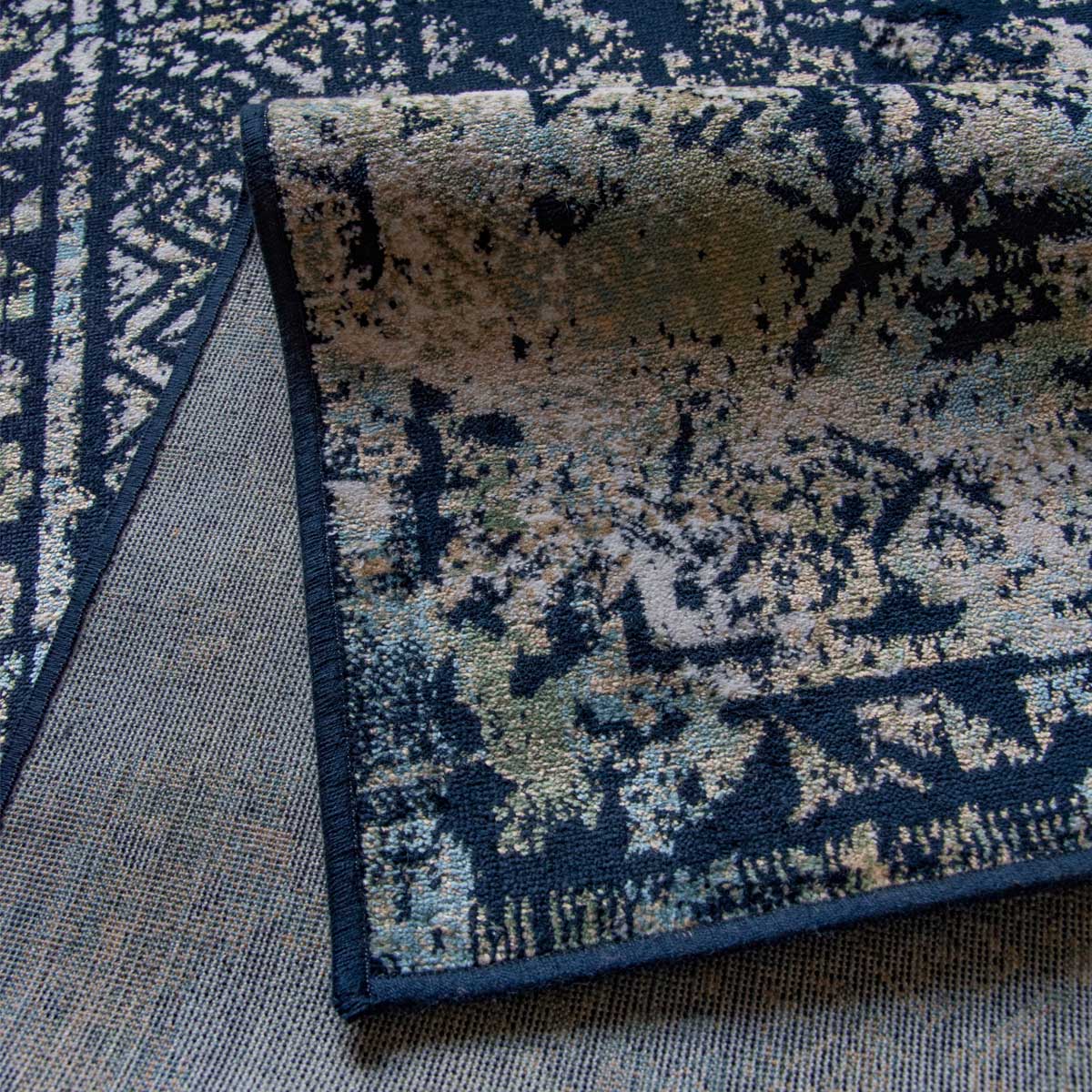 Vintage Teppich Feather - Blau Vintage Teppich Feather - Blau