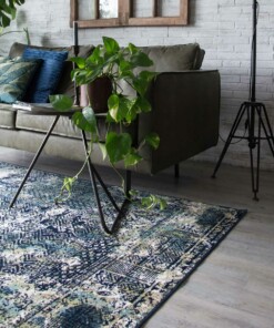 Vintage Teppich Feather - Blau Vintage Teppich Feather - Blau