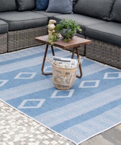 Outdoorteppich Triangle - Blau Outdoorteppich Triangle - Blau