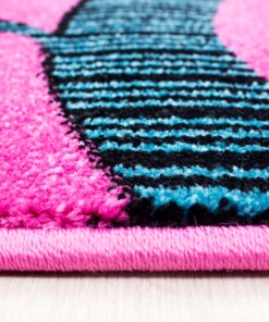 Kinderteppich Schmetterling & Vogel - Lila - close up zijkant, thumbnail Kinderteppich Schmetterling & Vogel - Lila - close up zijkant, thumbnail