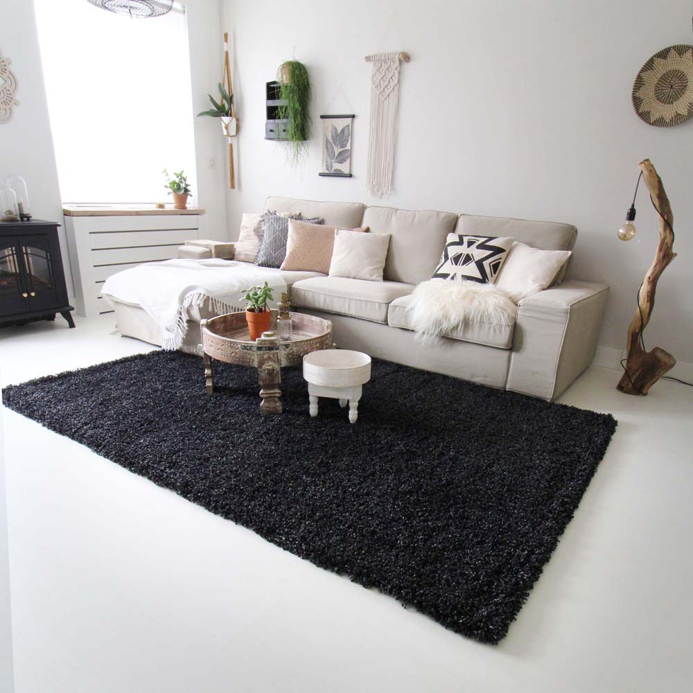 Hochflor Teppich - Shaggy Royal Anthrazit - sfeer Hochflor Teppich - Shaggy Royal Anthrazit - sfeer