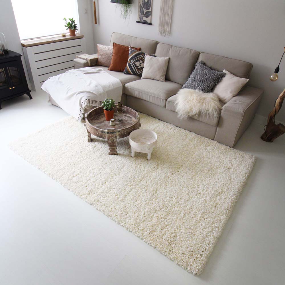 Hochflor Teppich - Shaggy Royal Creme Hochflor Teppich - Shaggy Royal Creme