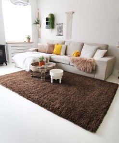 Hochflor Teppich - Shaggy Royal Braun