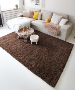 Hochflor Teppich - Shaggy Royal Braun