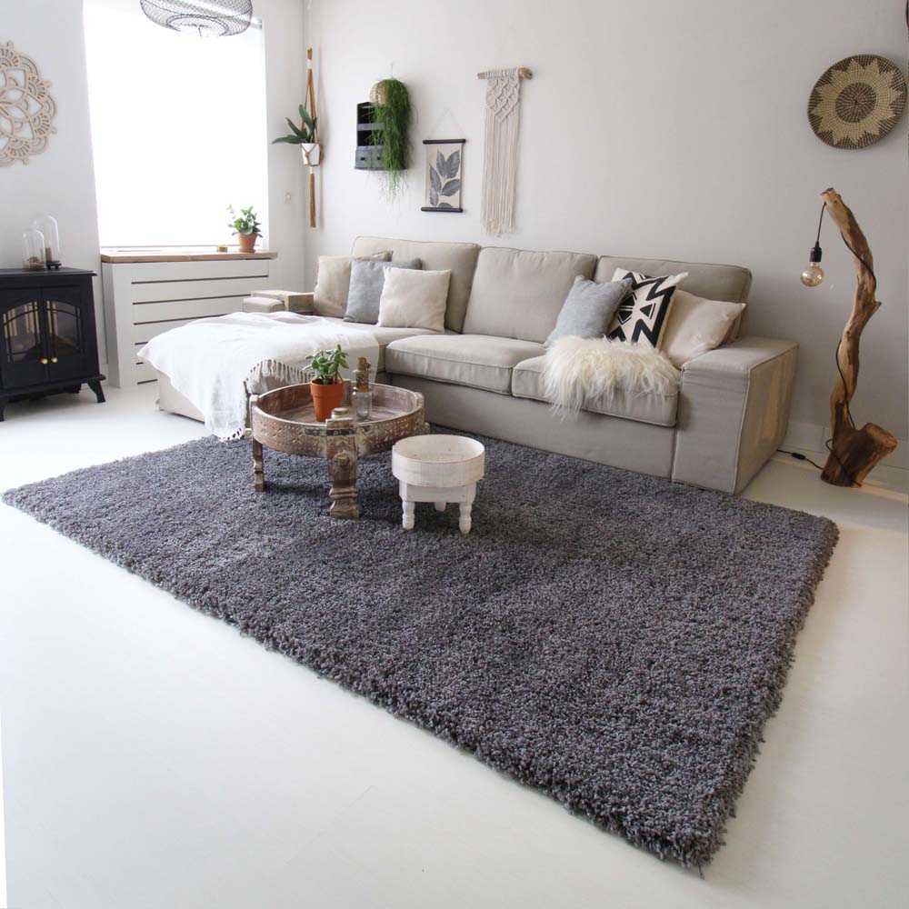 Hochflor Teppich - Shaggy Royal Grau Hochflor Teppich - Shaggy Royal Grau