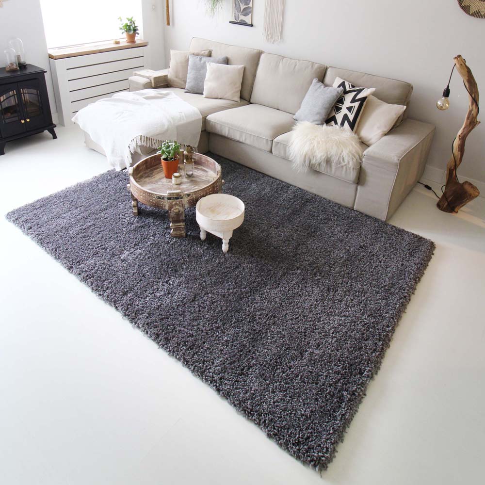 Hochflor Teppich - Shaggy Royal Grau Hochflor Teppich - Shaggy Royal Grau