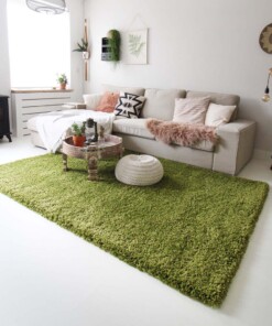 Hochflor Teppich - Shaggy Royal Grün Hochflor Teppich - Shaggy Royal Grün