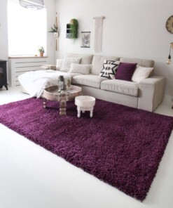 Hochflor Teppich - Shaggy Royal Lila