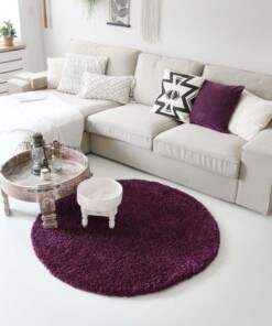 Hochflor Teppich Rund - Shaggy Royal Lila - sfeer, thumbnail Hochflor Teppich Rund - Shaggy Royal Lila - sfeer, thumbnail
