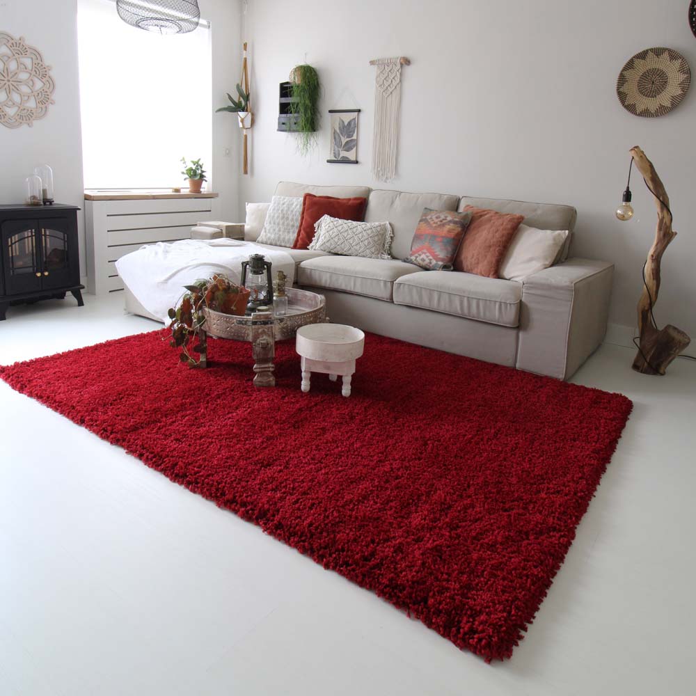 Hochflor Teppich - Shaggy Royal Rot Hochflor Teppich - Shaggy Royal Rot