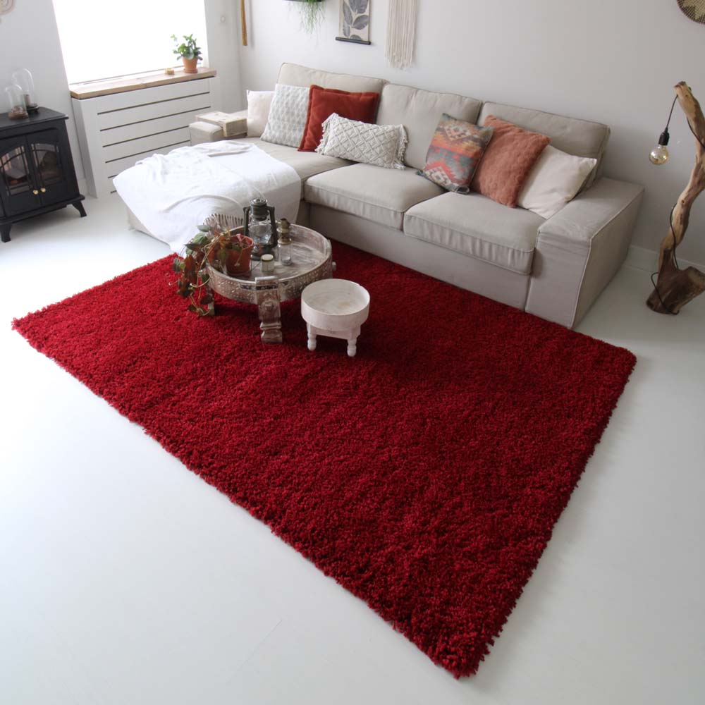 Hochflor Teppich - Shaggy Royal Rot Hochflor Teppich - Shaggy Royal Rot