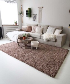 Hochflor Teppich - Shaggy Royal Mokka