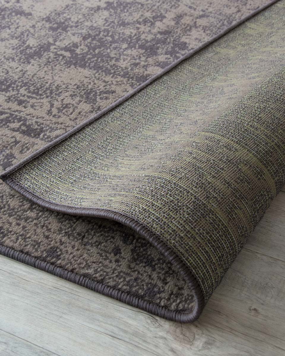 Vintage Teppich Orbis - Braun - close up vouw Vintage Teppich Orbis - Braun - close up vouw