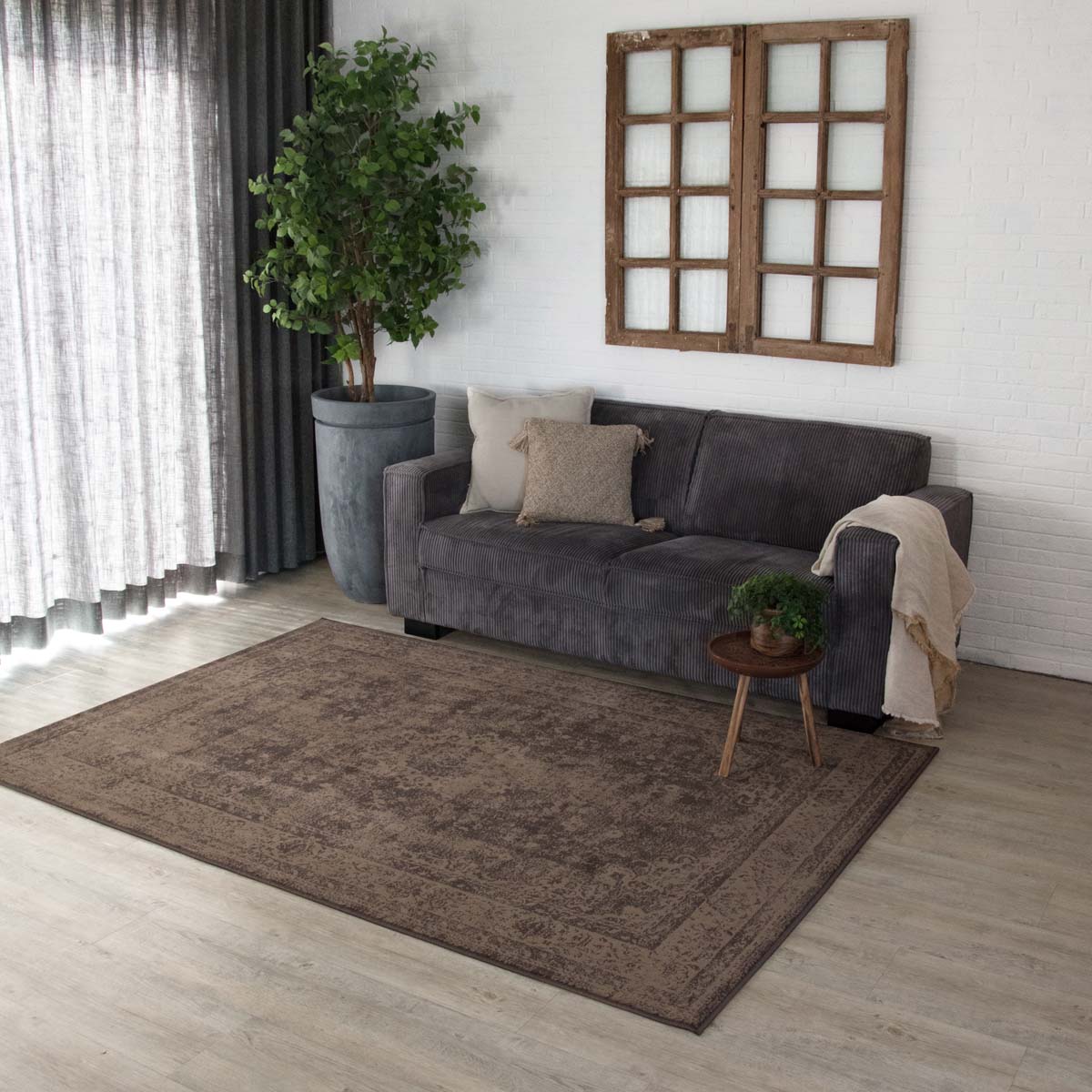 Vintage Teppich Orbis - Braun - sfeer Vintage Teppich Orbis - Braun - sfeer