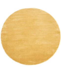 Velour Teppich Rund Gala - Gelb - overzicht boven, thumbnail Velour Teppich Rund Gala - Gelb - overzicht boven, thumbnail