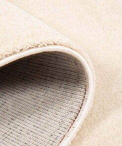 Velour Teppich Rund Gala - Elfenbein - close up vouw, thumbnail