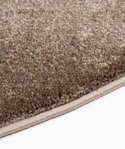 Velour Teppich Rund Gala - Braun - close up zijkant, thumbnail