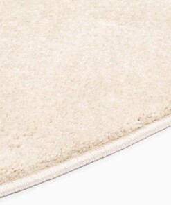 Velour Teppich Rund Gala - Elfenbein - close up zijkant, thumbnail