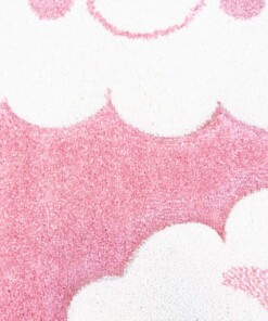Kinderteppich Wolke 3D - Rosa - close up materiaal, thumbnail Kinderteppich Wolke 3D - Rosa - close up materiaal, thumbnail