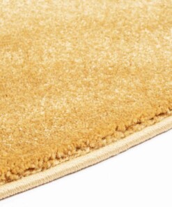 Velour Teppich Rund Gala - Gelb - close up zijkant, thumbnail Velour Teppich Rund Gala - Gelb - close up zijkant, thumbnail