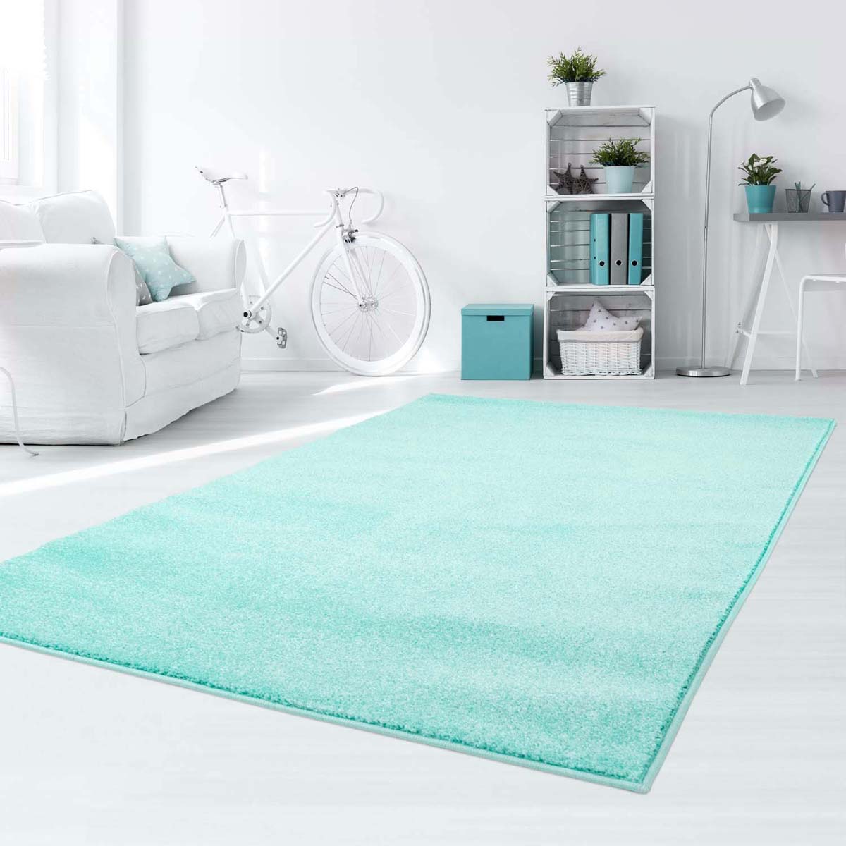 Kinderteppich Softpile - Mintblau - sfeer Kinderteppich Softpile - Mintblau - sfeer