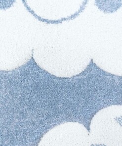 Kinderteppich Wolke 3D - Blau - close up materiaal, thumbnail
