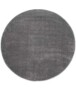 Velour Teppich Rund Gala - Dunkelgrau - overzicht boven, thumbnail