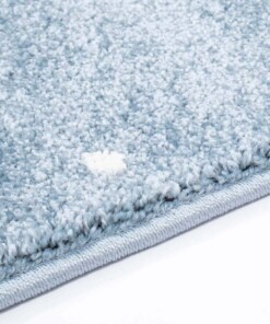 Kinderteppich Wolke & Stern 3D - Blau/Creme - close up zijkant, thumbnail