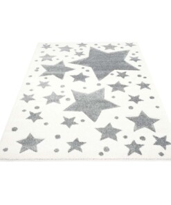 Kinderteppich quadratisch Sterne 3D - Creme/Grau - overzicht schuin, thumbnail Kinderteppich quadratisch Sterne 3D - Creme/Grau - overzicht schuin, thumbnail