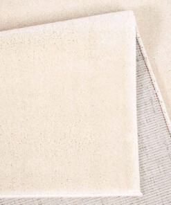 Velour Teppich Gala - Elfenbein - close up vouw, thumbnail