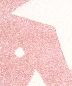 Kinderteppich Sterne 3D - Rosa/Creme - close up materiaal, thumbnail