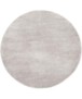 Velour Teppich Rund Gala - Grau - overzicht boven, thumbnail