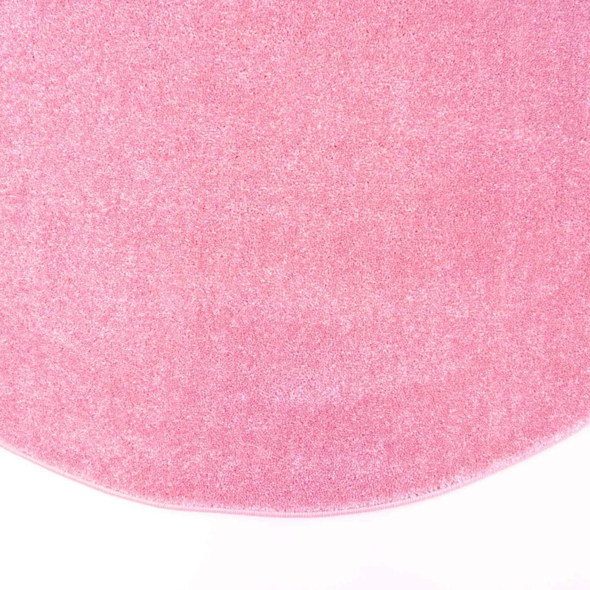 Kinderteppich Rund Softpile - Rosa - close up zijkant Kinderteppich Rund Softpile - Rosa - close up zijkant