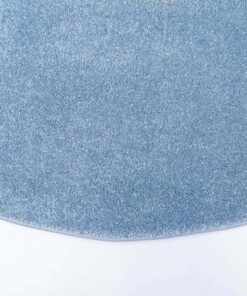 Kinderteppich Rund Softpile - Blau - close up zijkant, thumbnail