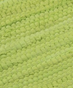 Kelim Teppich Handgewebt Bomull - Grün - close up materiaal, thumbnail