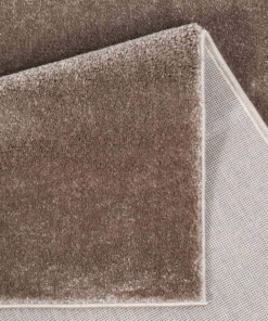 Velour Teppich Gala - Braun - close up vouw, thumbnail