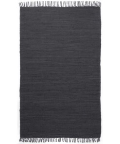 Kelim Teppich Handgewebt Bomull - Anthrazit - overzicht boven, thumbnail Kelim Teppich Handgewebt Bomull - Anthrazit - overzicht boven, thumbnail