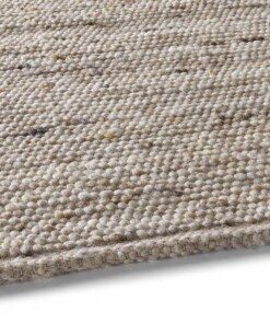 Wollteppich Handgewebt Oslo - Beige/Creme - close up zijkant, thumbnail Wollteppich Handgewebt Oslo - Beige/Creme - close up zijkant, thumbnail