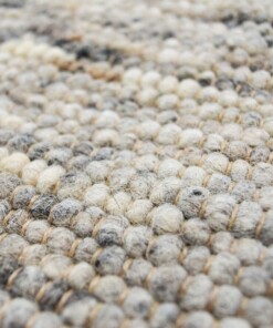 Wollteppich Handgewebt Ylva - Grau - close up materiaal, thumbnail Wollteppich Handgewebt Ylva - Grau - close up materiaal, thumbnail