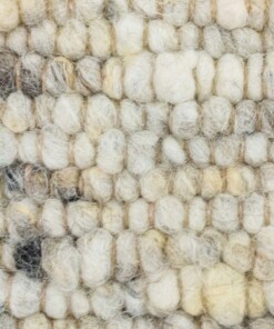 Wollteppich Handgewebt Veve - Beige/Grau - close up materiaal, thumbnail Wollteppich Handgewebt Veve - Beige/Grau - close up materiaal, thumbnail