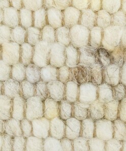 Wollteppich Handgewebt Veve - Beige/Creme - close up materiaal, thumbnail