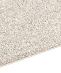 Kurzflor Teppich Qualis - Creme - close up zijkant, thumbnail