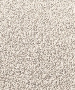 Kurzflor Teppich Qualis - Creme - close up materiaal, thumbnail