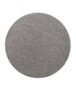 Teppich Rund Kurzflor Qualis - Dunkelgrau - overzicht boven, thumbnail