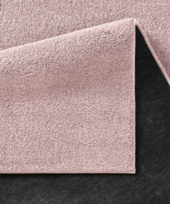 Teppich Kurzflor Qualis - Rosa - close up vouw, thumbnail