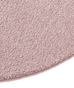 Teppich Rund Kurzflor Qualis - Rosa - close up zijkant, thumbnail