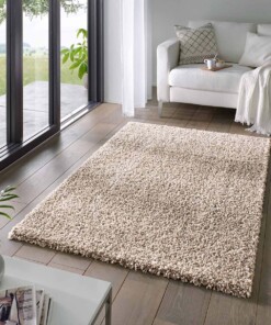 Hochflor Teppich Classic - Beige - sfeer