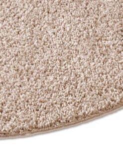 Hochflor Teppich Rund Classic - Beige - sfeer