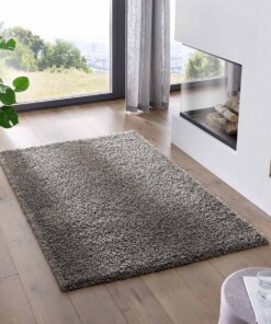 Teppich Quadratisch Hochflor Classic - Dunkelgrau - sfeer, thumbnail