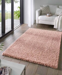 Hochflor Teppich Classic - Rosa - sfeer